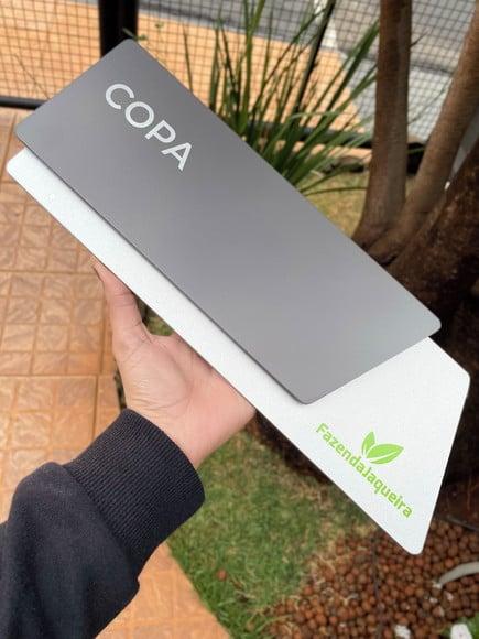 Placa de Identificação de Sala - Modelo Onix