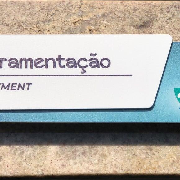Placa de Identificação de Sala - Modelo Onix