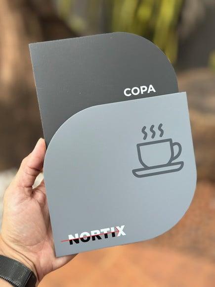 Placa de Identificação de Sala - Modelo Pirita 15x21