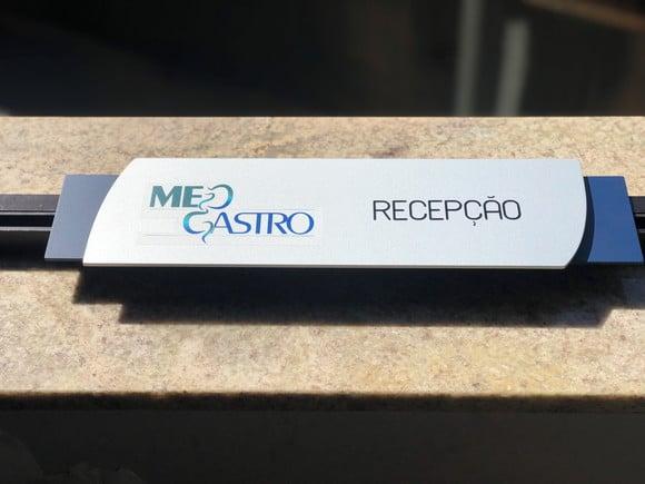 Placa de Identificação de Sala - Modelo Quartzito