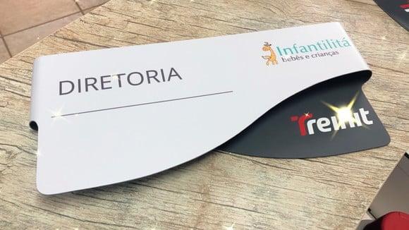 Placa de Identificação de Sala - Modelo Sodalita