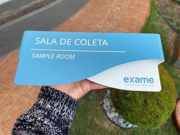 Placa de Identificação de Sala - Modelo Sodalita