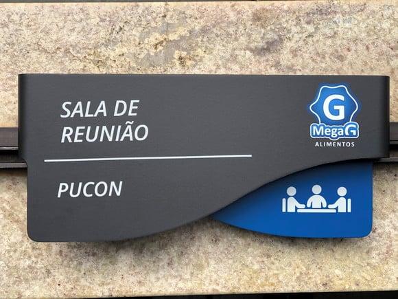 Placa de Identificação de Sala - Modelo Sodalita