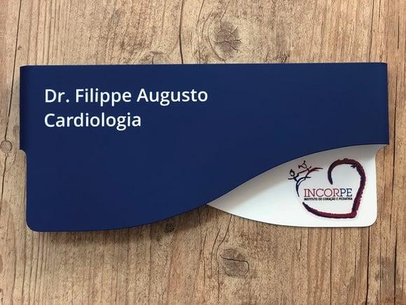 Placa de Identificação de Sala - Modelo Sodalita