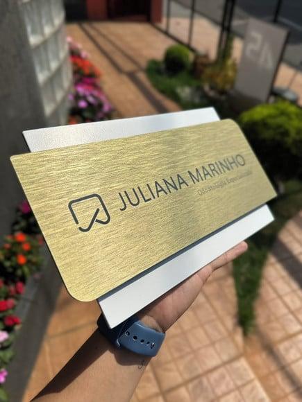 Placa de Identificação de Sala - Modelo Topázio 17x13
