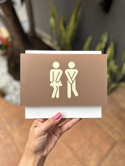 Placa de Identificação de Sala - Modelo Topázio 20x16