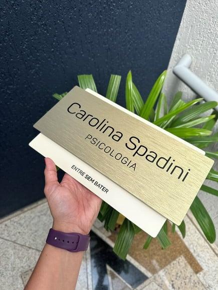 Placa de Identificação de Sala - Modelo Topázio Acrílico