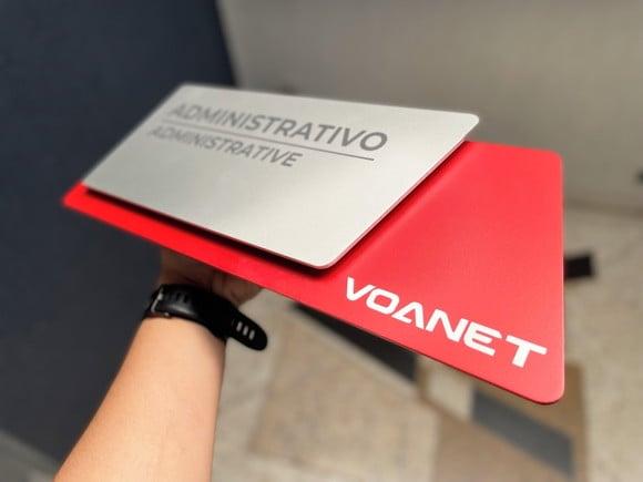 Placa de Identificação de Sala -modelo Onix Personalizado