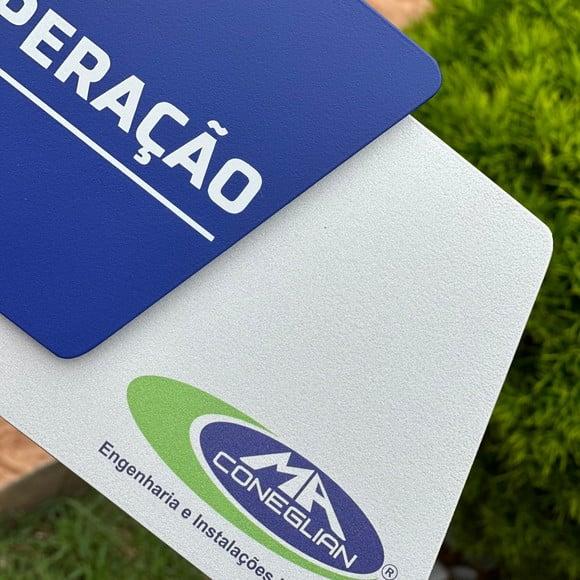 Placa de Identificação de Sala -modelo Onix Personalizado