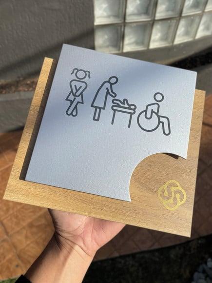 Placa de Identificação de Sala-modelo Ágata mdf Personalizad