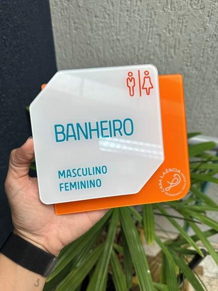 Placa de Identificação de Sala-modelp Laércia 14,5x15,7