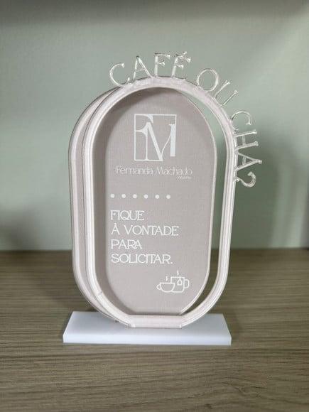 Placa de Mesa Café - Personalizada