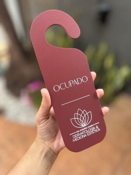 Placa de Pendurar Porta