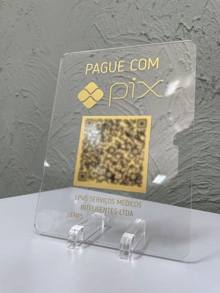 Placa de Pix - Modelo Mini Quartzo Acrílico 6