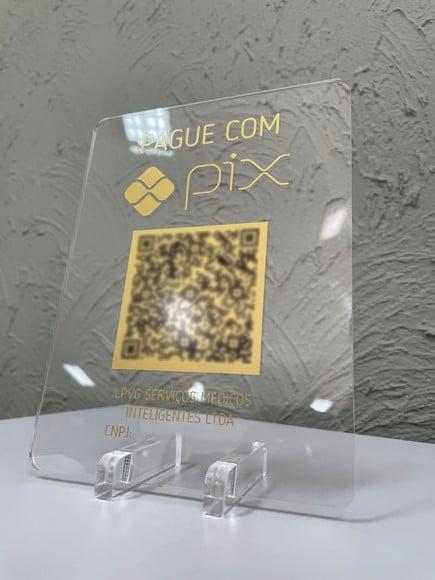 Placa de Pix - Modelo Mini Quartzo Acrílico 6