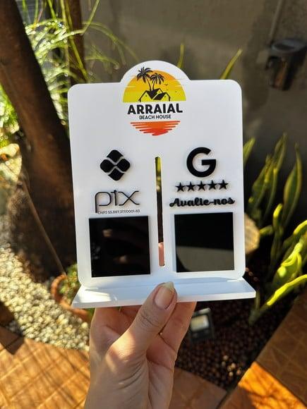 Placa de Pix - Personalizada 1 - Arraial Beach House