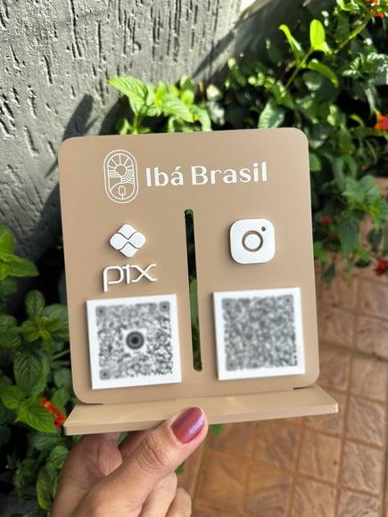 Placa de Pix - Personalizada 1 - Ibá Brasil