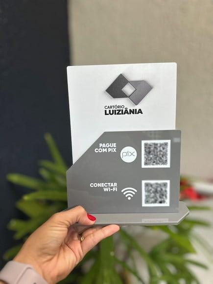 Placa de Pix - Personalizada 13 - Cartório Luiziâna