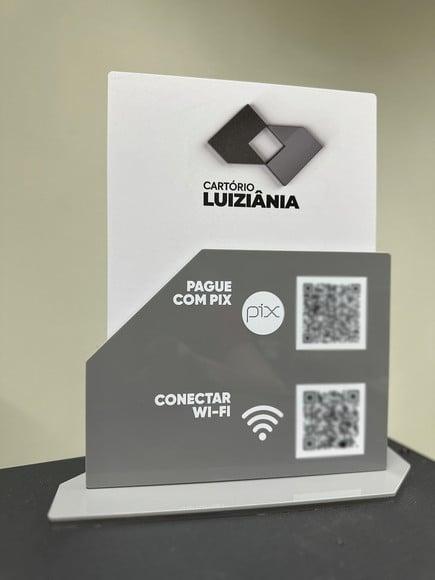 Placa de Pix - Personalizada 13 - Cartório Luiziâna