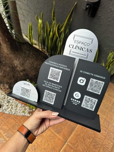 Placa de Pix - Personalizada 14 - Espaço Clinicas