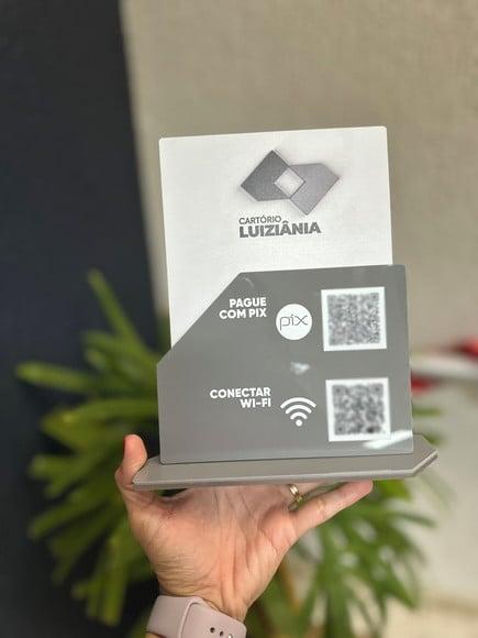 Placa de Pix - Personalizada 13 - Cartório Luiziâna