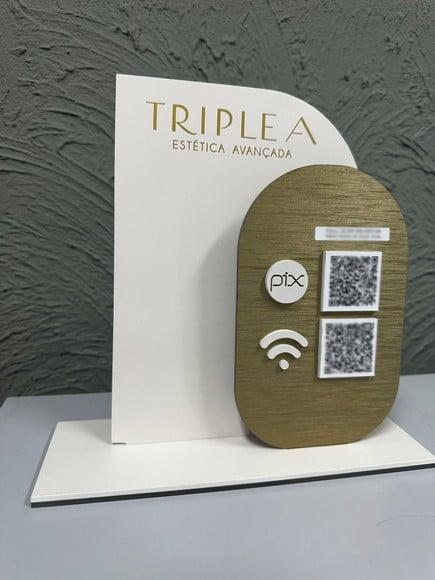 Placa de Pix - Personalizada 2 - Triple a Estetica Avançada