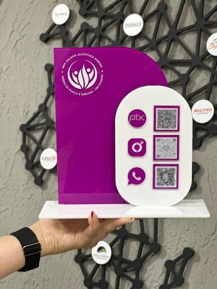 Placa de Pix - Personalizada 2- Dr Juliana Medica da Familia