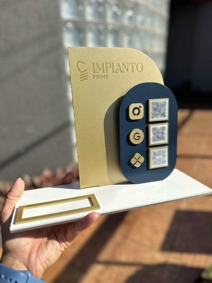 Placa de Pix - Personalizada 4 - Implanto Pime