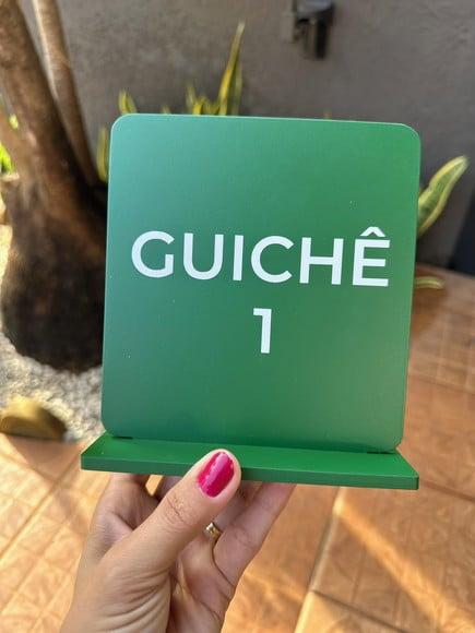 Placa Identificação de Mesa Personalizada