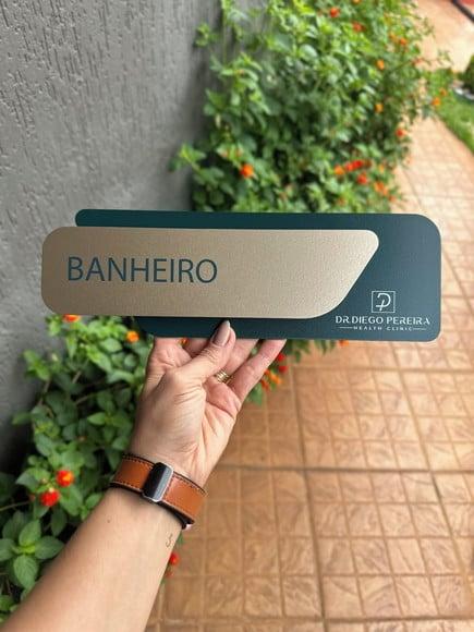 Placa Identificação de Sala - Modelo Adamantium