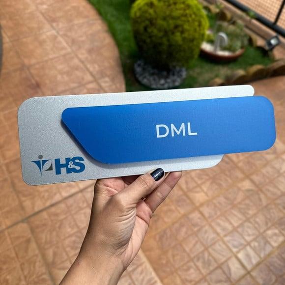 Placa Identificação de Sala - Modelo Adamantium