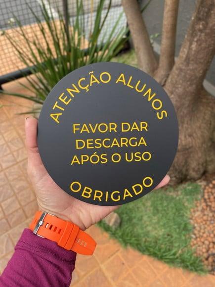 Placa Identificação de Sala - Modelo Caulim