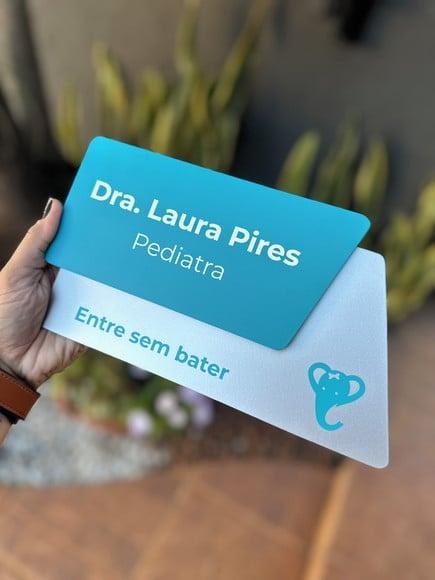 Placa Identificação de Sala - Modelo Cianita