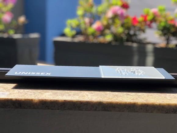 Placa Identificação de Sala - Modelo Fuchsita Acrilico