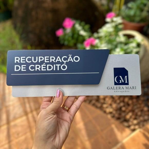 Placa Identificação de Sala - Modelo Onix