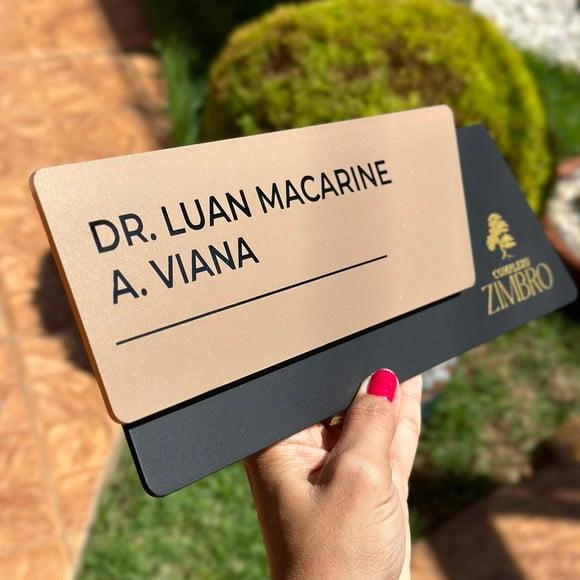Placa Identificação de Sala - Modelo Onix