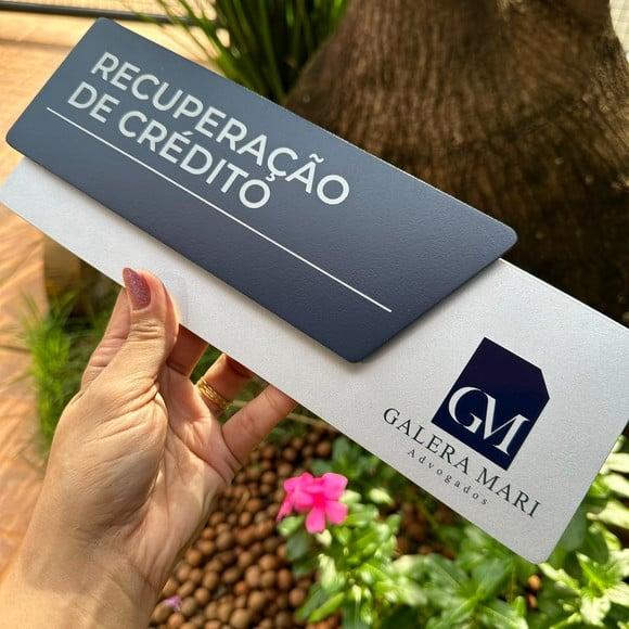 Placa Identificação de Sala - Modelo Onix