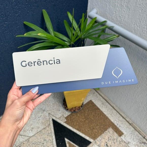 Placa Identificação de Sala - Modelo Onix