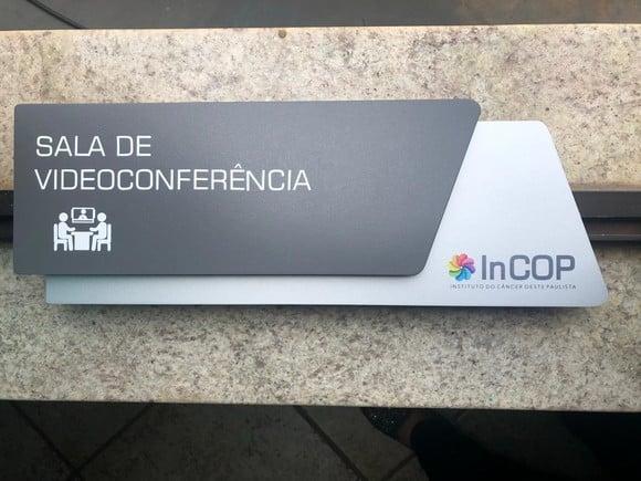 Placa Identificação de Sala - Modelo Onix
