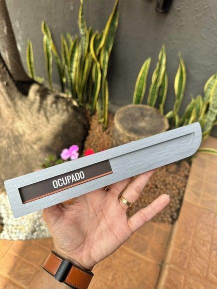 Placa Identificação Porta - Livre Ocupado