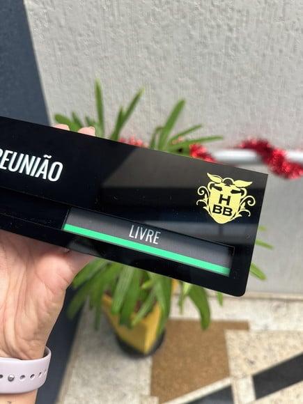 Placa Identificação Porta - Livre Ocupado