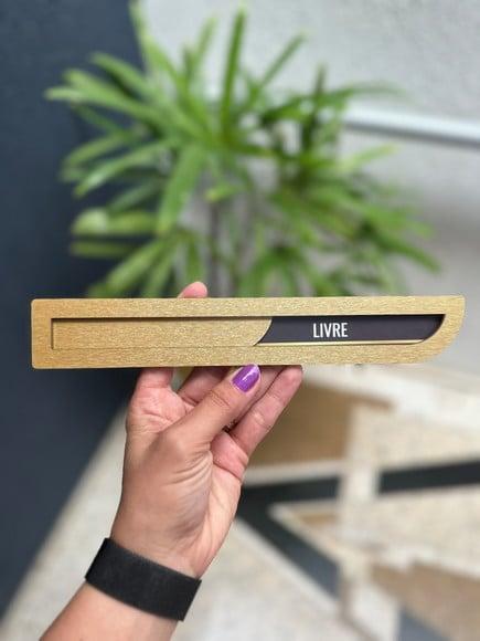 Placa Identificação Porta - Livre Ocupado