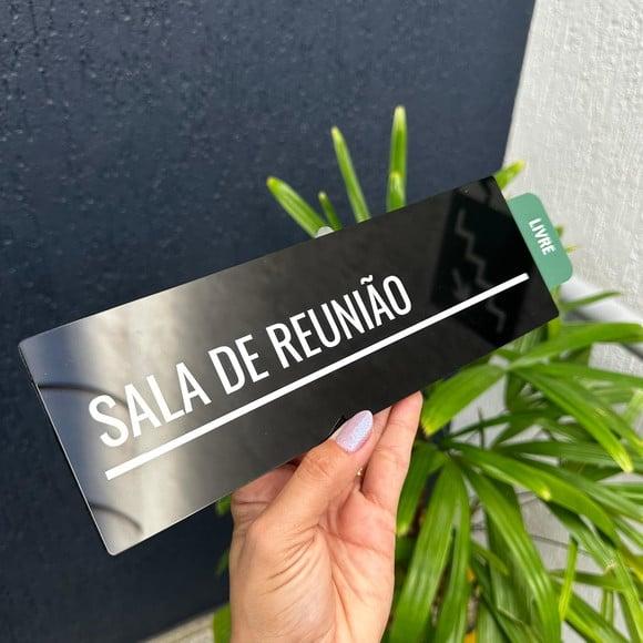Placa Identificação Porta - Livre Ocupado