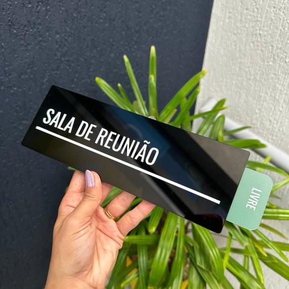 Placa Identificação Porta - Livre Ocupado