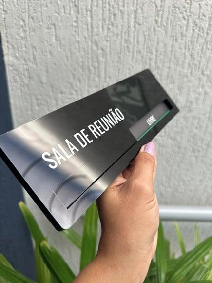 Placa Identificação Porta - Livre Ocupado