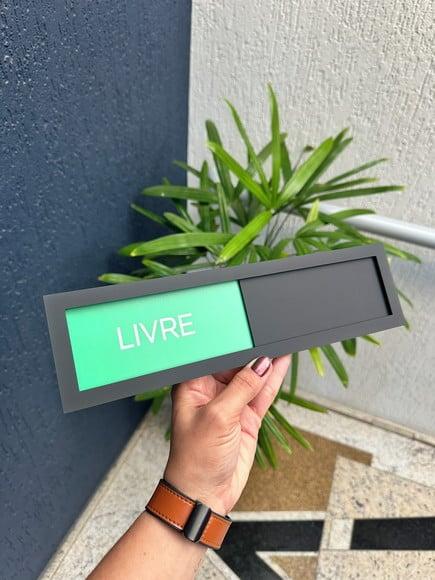 Placa Livre e Ocupado