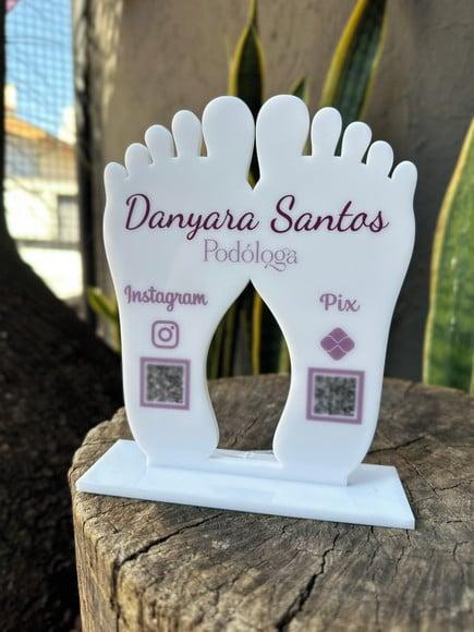 Placa Pix Personalizada 17 - Podóloga