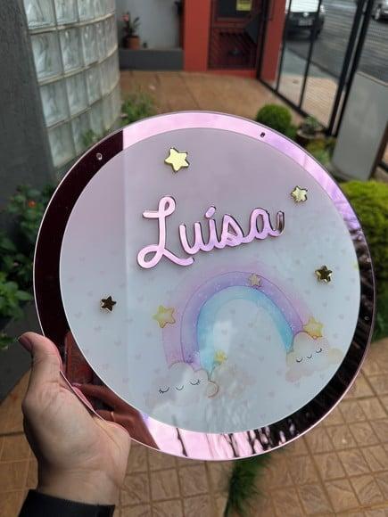 Placa Porta Maternidade em Acrílico 32x32
