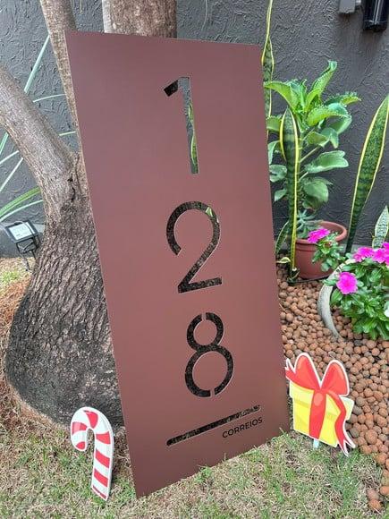 Placa Residencial - Número Casa 90x40