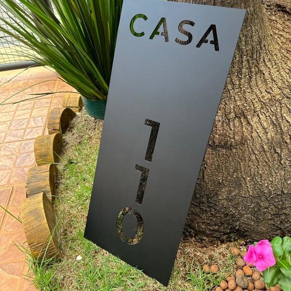 Placa Residencial - Número Casa 70x30